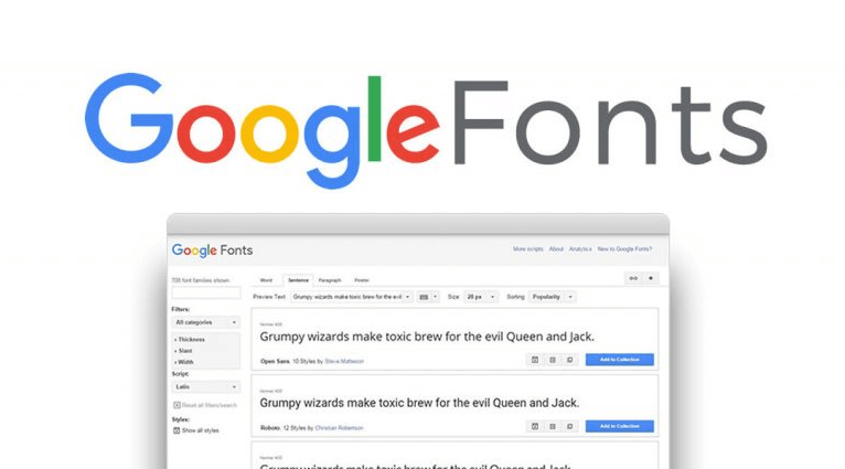Top 7 font chữ Google được sử dụng nhiều nhất